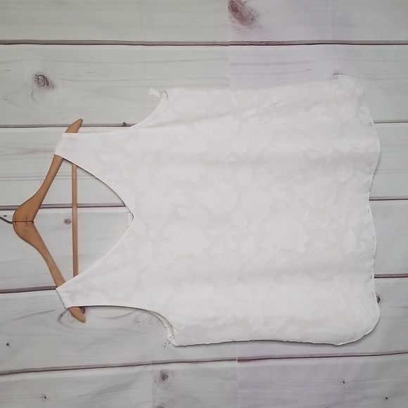 Chico's Tops - Chico's Ivory Convertible Double Layer Textured Tank NWT Size XXL/20/22